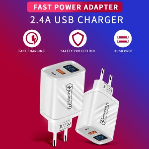 Zuidid LED Ekranlı 20W PD+USB Hızlı Şarj Adaptörü - Görsel 8