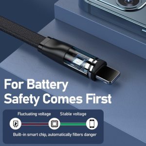 Remax RC169-TH 2.1 Amper 3in1 Manyetik Hızlı Şarj Kablosu 1.2 Metre - Micro / Type C / Lightning - Görsel 3