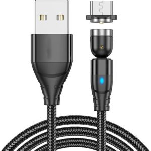 Zuidid 540 Derece Dönen Manyetik Hızlı Şarj Veri Kablosu 3.0A - Görsel 1