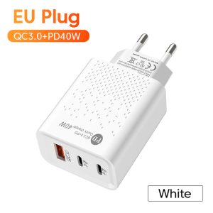 Zuidid 40W 2 PD+USB QC3.0 Hızlı Şarj Adaptörü - Görsel 1