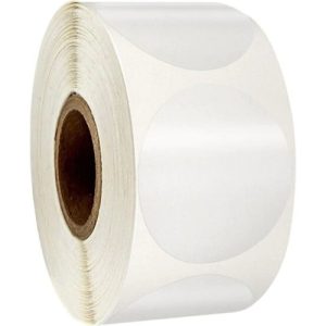 5 cm Oval Kapak Ağız Kapatma Etiketi 50 x 50 mm 900'lü - Görsel 3