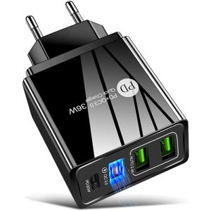 Zuidid Hızlı Şarj PD20W + Qc3.0 USB + 2.4A Çift USB Çoklu Şarj - Görsel 1