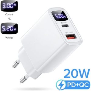 Zuidid LED Göstergeli Pd+Usb Qc 3 Hızlı Şarj Cihazı + 60W Pd Kablosu - Görsel 3