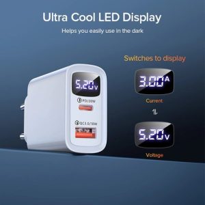 Zuidid LED Göstergeli Pd+Usb Qc 3 Hızlı Şarj Cihazı + 60W Pd Kablosu - Görsel 5