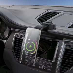 HD15 15W Magsafe Kablosuz Mıknatıslı Araç Telefon Tutucu - Görsel 3