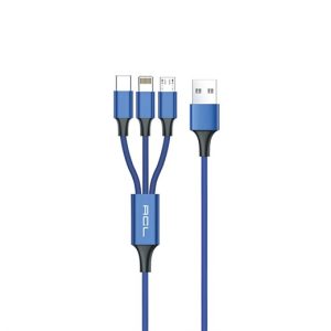 Zuidid ACK-47 3in1 Lightning, Micro, Type-C Metal Başlık USB Şarj Kablosu - Görsel 3