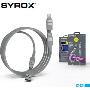 Syrox C142 4 In 1 Çoklu Şarj & Data Kablo USB To Type-C / Type-C To Type-C / Type-C To Lightning / USB To Lightning - Görsel 2