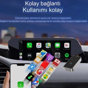 2 in 1 Wireless CarPlay Bluetooth Adaptör - Görsel 6