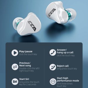 CCA CC4 Bluetooth 5.2 Kulak İçi Kulaklık Hibrid Teknolojisi - Görsel 10