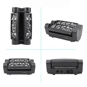 Renkli Hareketli Disko Sahne Işığı Örümcek Led Işık 40 W - Görsel 8