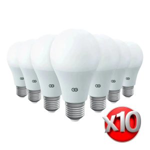 Günsan 10'lu LED Ampul 9W Beyaz Işık E27 (6500K 220-240V) - Görsel 1