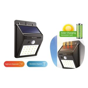 Güneş Enerjili (Solar) 20 Ledli Dış Mekan Aydınlatma - Görsel 2