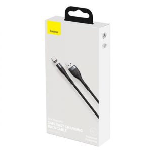 Baseus Zinc Safe Manyetik Hızlı Şarj Kablosu Type C Başlık 5.0A 1 Metre - Görsel 5