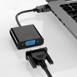 HDMI to VGA Dönüştürücü Jaklı Siyah - FULL HD - Görsel 3